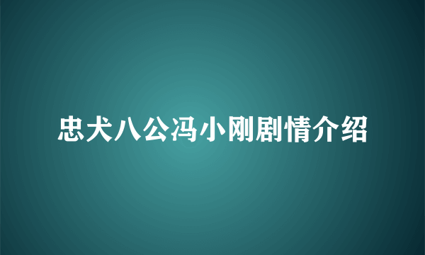 忠犬八公冯小刚剧情介绍