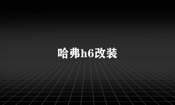 哈弗h6改装