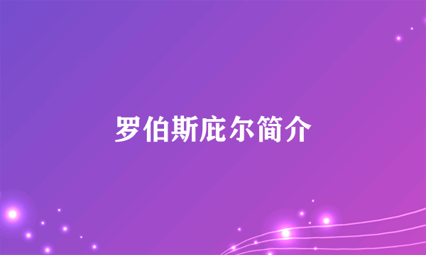 罗伯斯庇尔简介