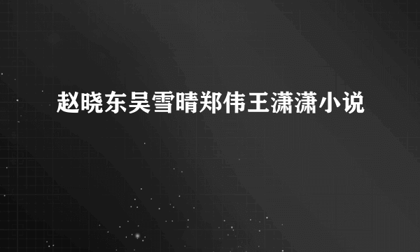 赵晓东吴雪晴郑伟王潇潇小说