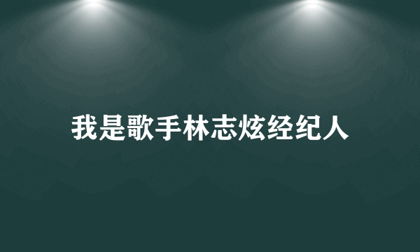 我是歌手林志炫经纪人