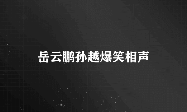 岳云鹏孙越爆笑相声