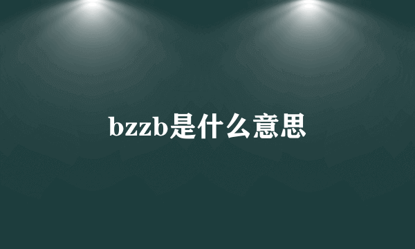 bzzb是什么意思