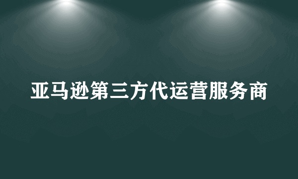 亚马逊第三方代运营服务商