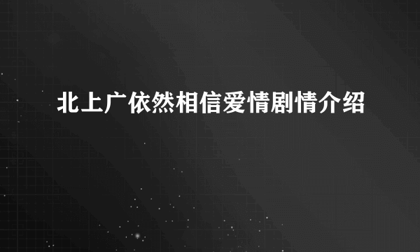 北上广依然相信爱情剧情介绍