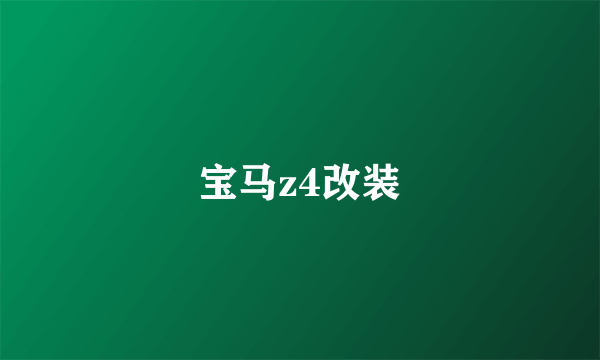 宝马z4改装