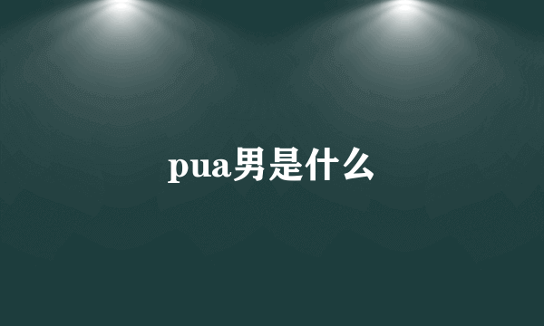 pua男是什么