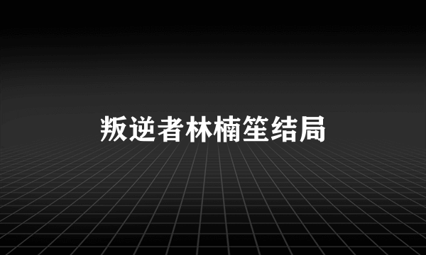 叛逆者林楠笙结局