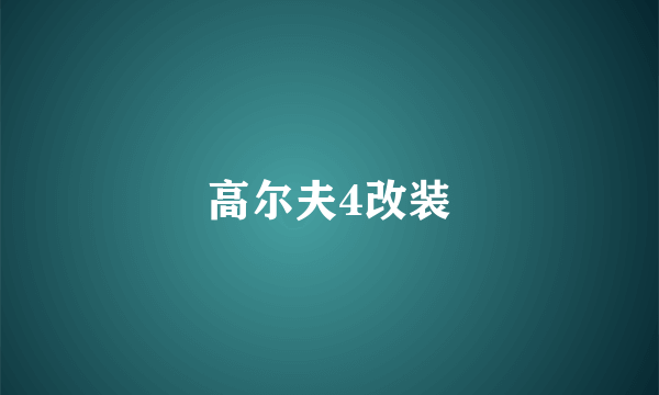 高尔夫4改装