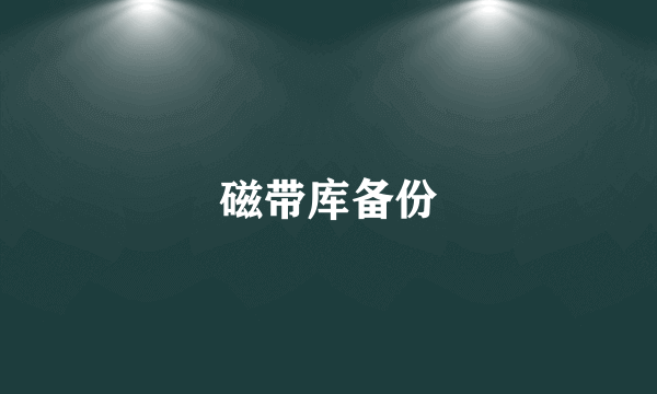 磁带库备份