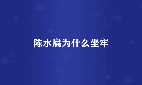 陈水扁为什么坐牢