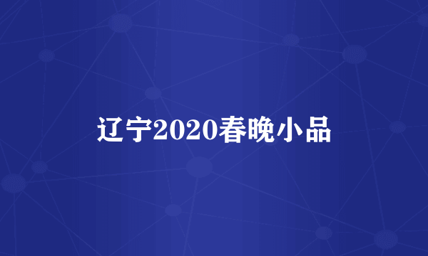 辽宁2020春晚小品