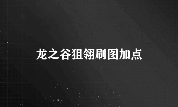 龙之谷狙翎刷图加点