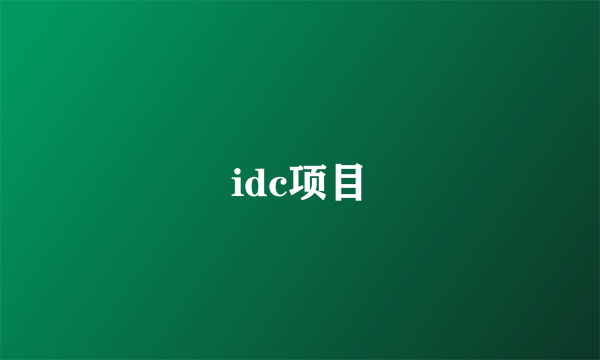 idc项目