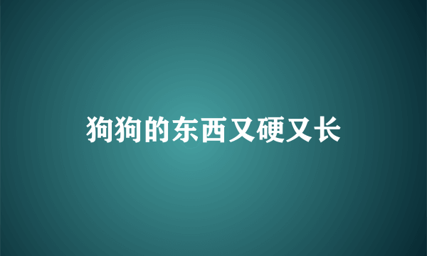 狗狗的东西又硬又长