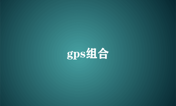 gps组合