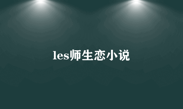 les师生恋小说