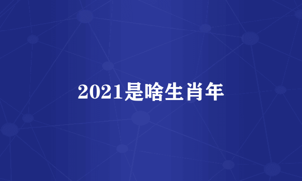 2021是啥生肖年