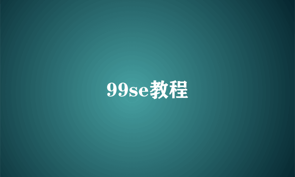 99se教程