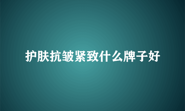 护肤抗皱紧致什么牌子好