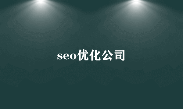 seo优化公司