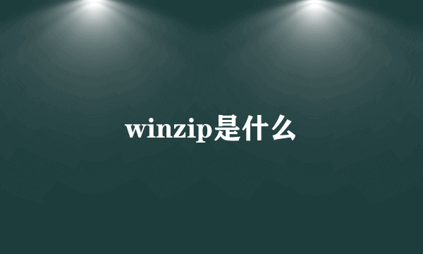 winzip是什么