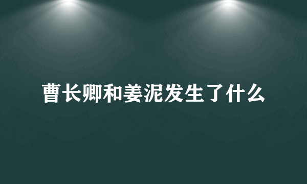 曹长卿和姜泥发生了什么