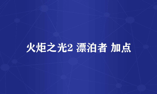 火炬之光2 漂泊者 加点