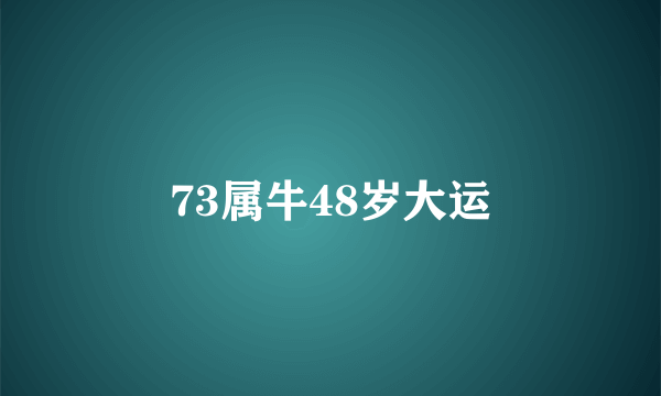 73属牛48岁大运