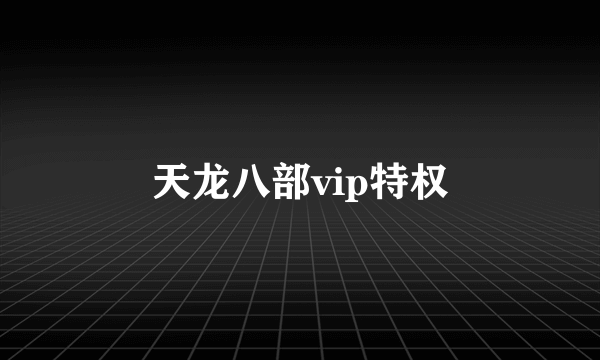 天龙八部vip特权