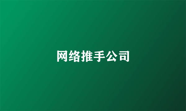 网络推手公司