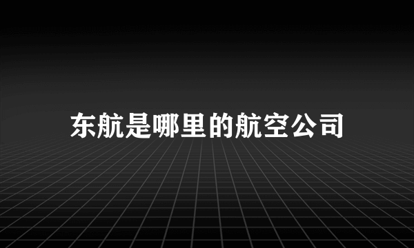 东航是哪里的航空公司