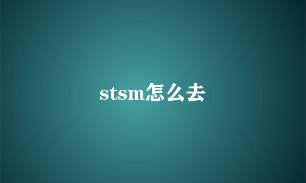 stsm怎么去