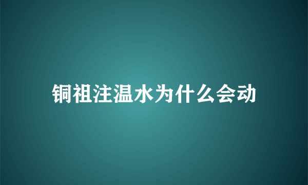 铜祖注温水为什么会动