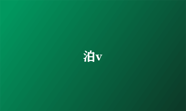 泊v