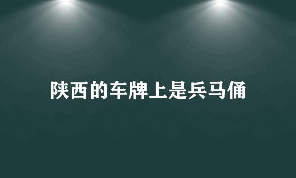 陕西的车牌上是兵马俑