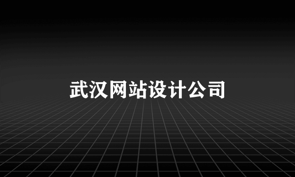 武汉网站设计公司