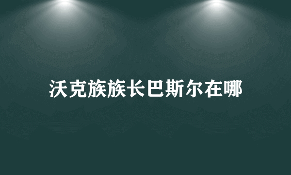 沃克族族长巴斯尔在哪