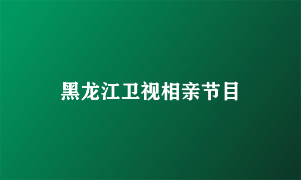 黑龙江卫视相亲节目