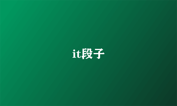 it段子