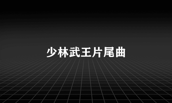 少林武王片尾曲