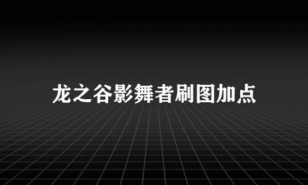 龙之谷影舞者刷图加点