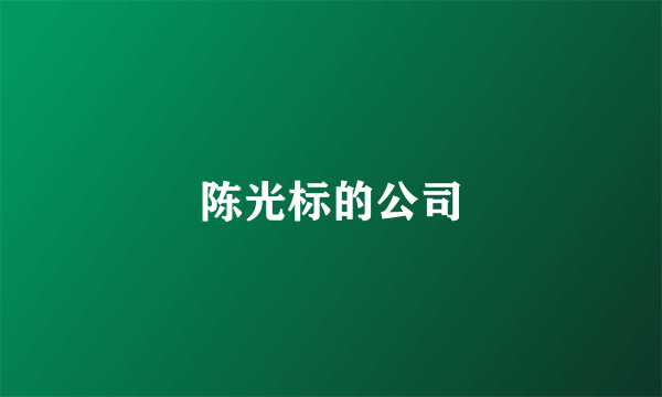 陈光标的公司