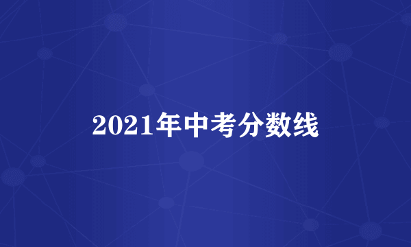 2021年中考分数线