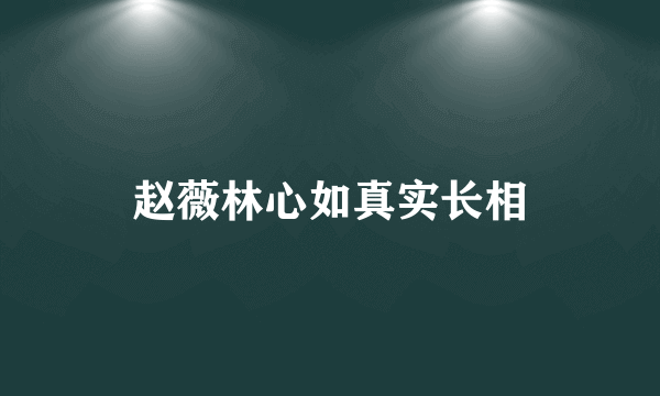 赵薇林心如真实长相