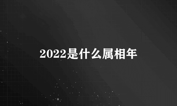 2022是什么属相年