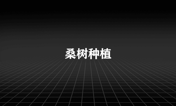 桑树种植